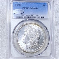 1888 Morgan Silver Dollar PCGS - MS64+ CAC