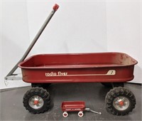 Radio Flyer Wagon and miniature wagon. Larger