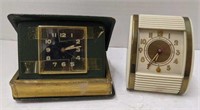 Vintage Westclock and Circle travel alarm clocks