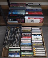 Flat of cassette tapes and VHS