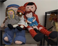Lot of home made dolls