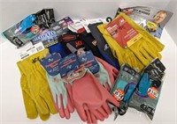 Misc lot of safety and work gloves, safety