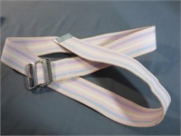 55" Posey Adjustable Pastel Canvas Colored Belt
