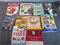 Variety of Cookbooks and Other Books