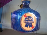 *14" Pabst Blue Ribbon Plastic Hanging Light -