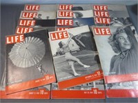 (18) 1940 Life Magazines