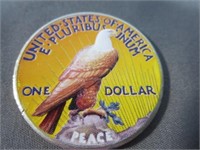 1922-S Peace Dollar - Colorized