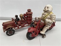 2 x Cast Toys inc Michelin Man