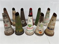 Selection of Tin Tops Suit Oil Bottles