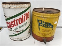 Pennant and Castrolite Castrol 4 and 5 Gallon