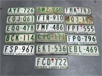 16 x Victorian Tin Number Plates