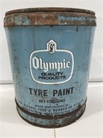 Unusual Olympic Tyre Paint 4 Gallon Drum with
