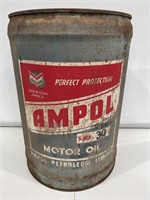 AMPOL Chevron 5 Gallon Motor Oil Drum