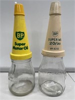 2 x BP Plastic Tops on Metric Bottles
