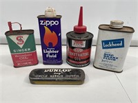 Selection Tins inc Oilers etc