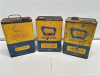 3 x Golden Fleece Gallon Tins