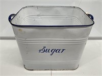 Large Enamel Sugar Bin (no top) 340x300