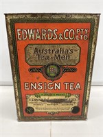 Nice Edwards Ensign Tea Tin 14LBS