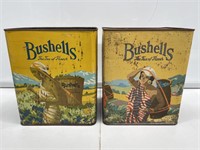 2 x Bushells Tea Tins