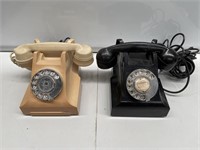 2 x Vintage Telephones inc Black