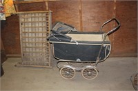 stroller and baby play pen