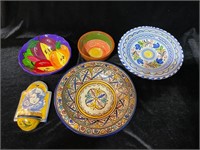 LOT- CERAMICS AND POTTERY FROM PORTAGEL ITALY ETC