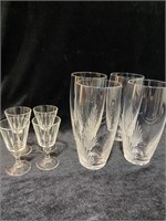 CRYSTAL GLASSES AND LIQUEUR GLASSES