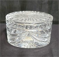 Crystal covered box, approx. 5" x 3" x 3"