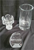 Group of glass/crystal pieces, including Iittala