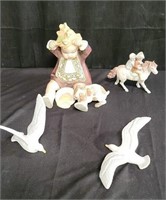 Group of bisque figurines BC