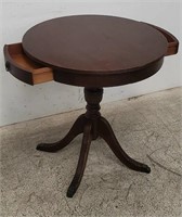 Mahogany round pedestal table