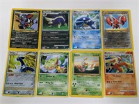 (8) Rare Pokemon Holo Cards