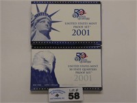 2001 US Mint Proof Set & Proof Quarter Set