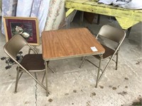 Folding Table W/ (2) Chairs