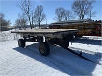 8'X16' flat bed wagon w/hyd lift