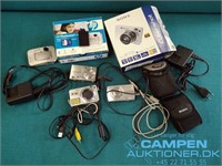 4 stk. digitale kamera - MOMSFRI
