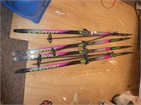 2 Sets of Cross Country Skis & Poles