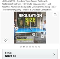 Joola Nova DX Table Tennis table