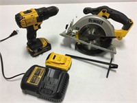 20Volt DeWalt Cordless Circular Saw & Drill