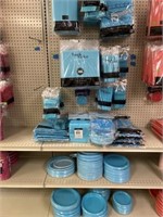Blue Party Supplies, Table Covers, Paper Plates,