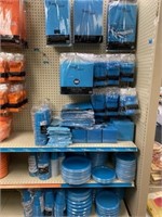 Blue Party Supplies, Table Covers, Paper Plates,