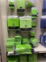 Green  Party Supplies, Table Covers, Paper