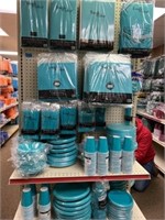 Teal Party Supplies, Table Covers, Paper Plates,