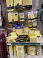 Yellow Party Supplies, Table Covers, Paper
