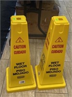 2 Plastic Caution Cones