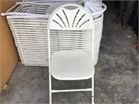 25 Bone White Fancy Chairs Metal With Plastic