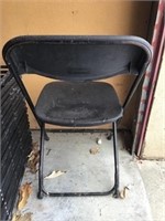10 Black Fancy Chairs Metal With Plastic Seat