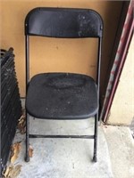 10 Black Fancy Chairs Metal With Plastic Seat