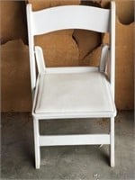 10 White Poly Resin Folding Chair