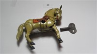 DRGM VTG Tin Litho Wind Up Horse with key